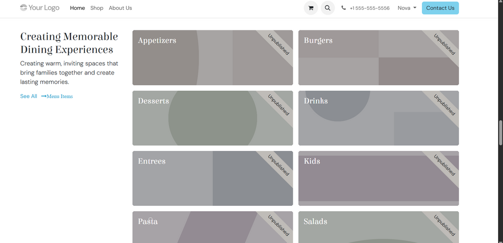 Restaurant Website1
