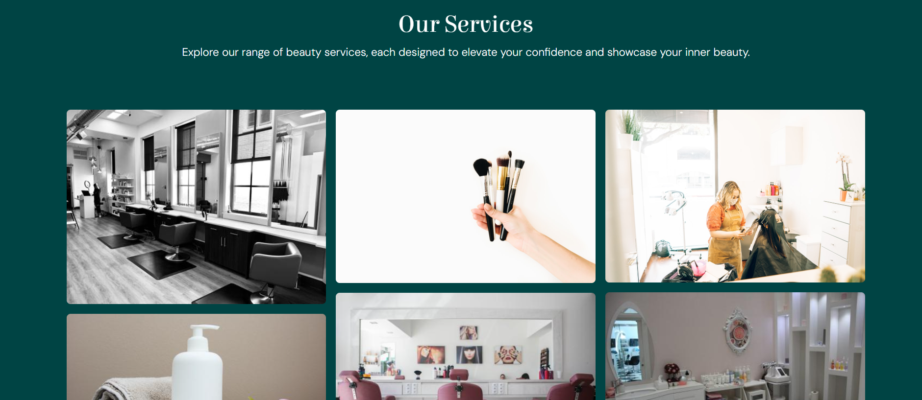 Beauty Salon Website2