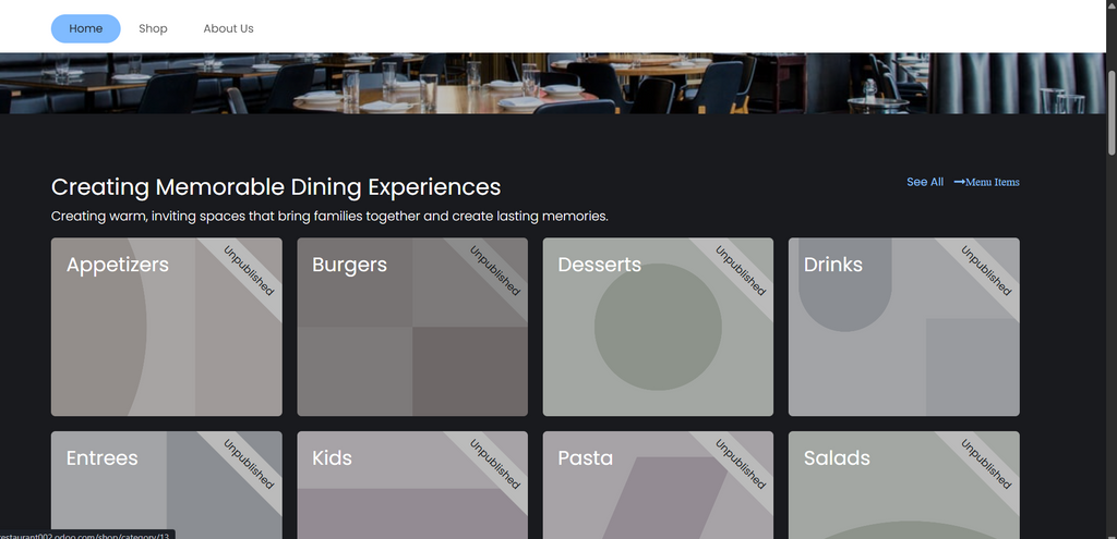 Restaurant Website2