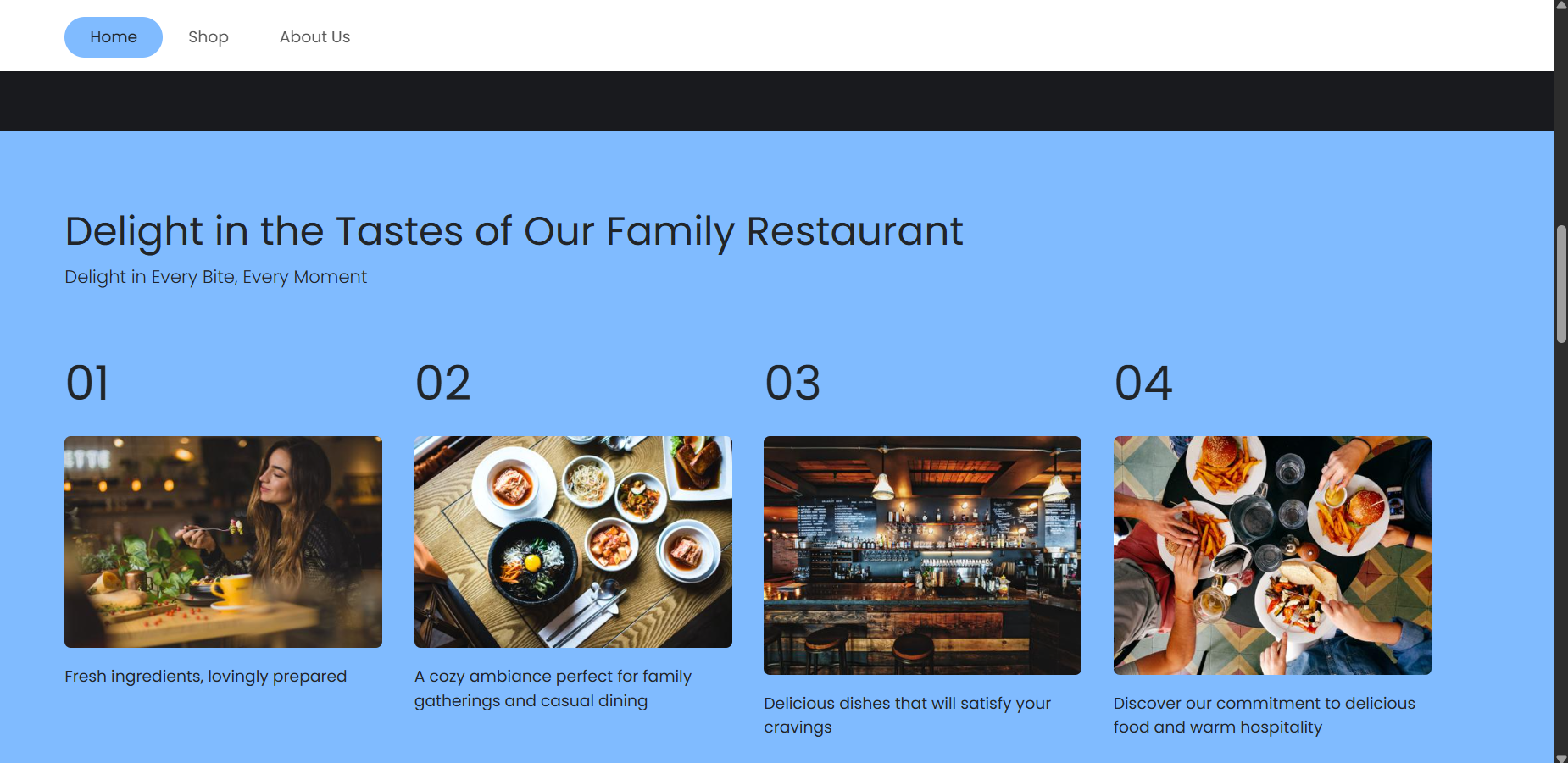 Restaurant Website2