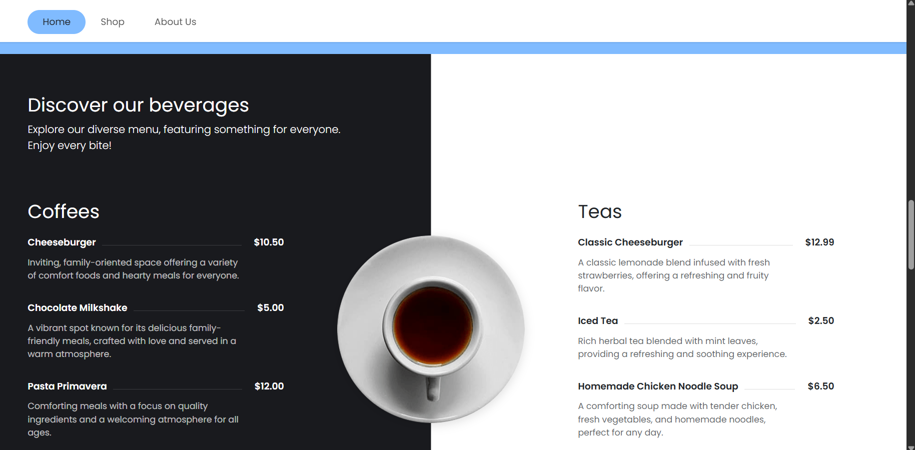 Restaurant Website2