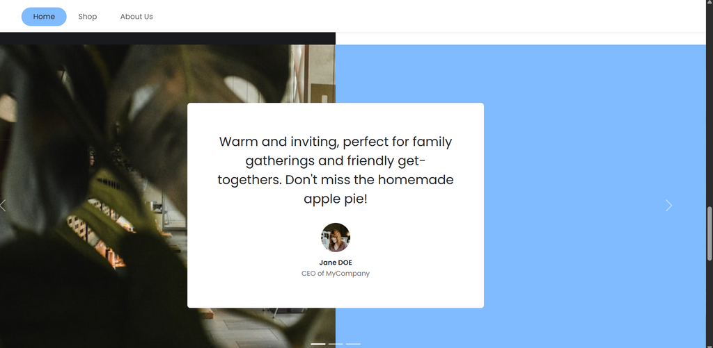 Restaurant Website2