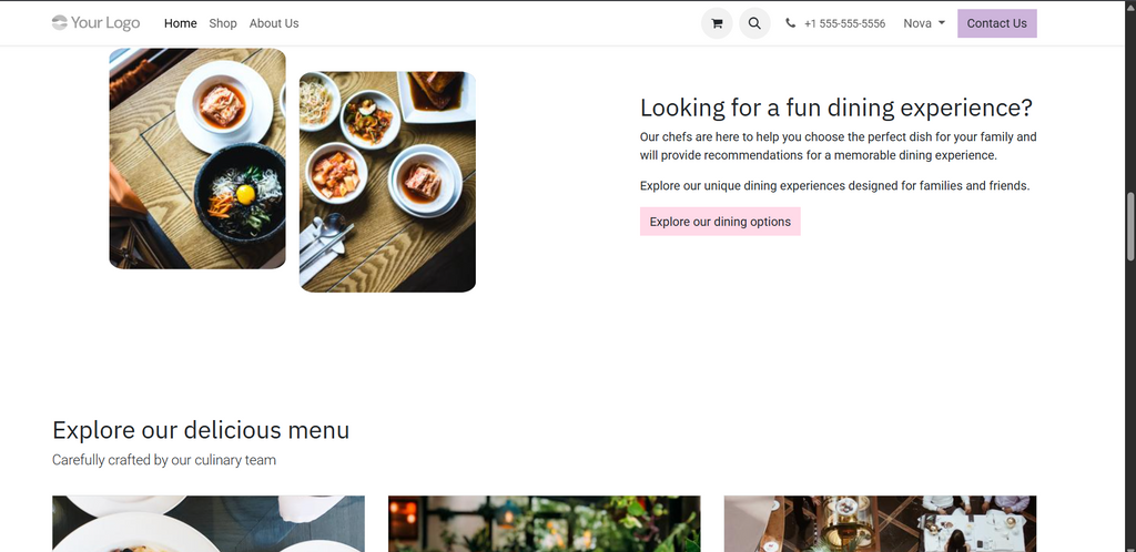 Restaurant Website3