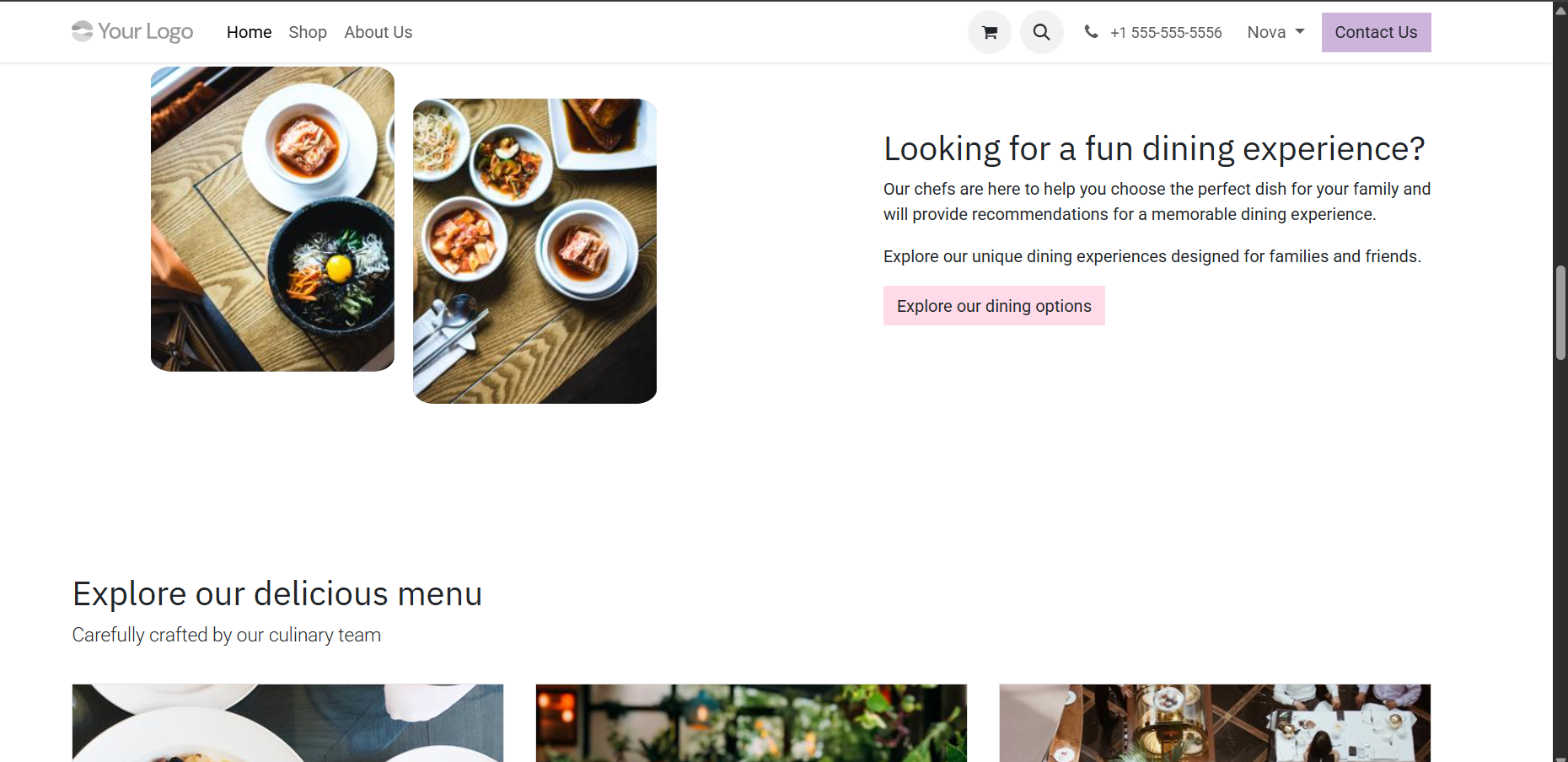 Restaurant Website3