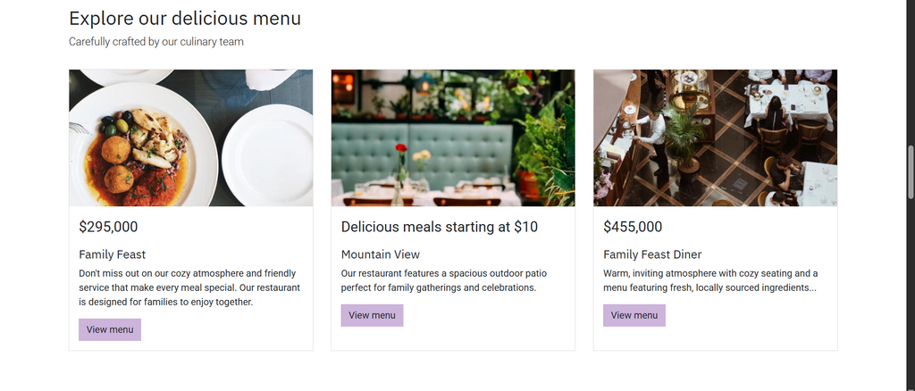 Restaurant Website3