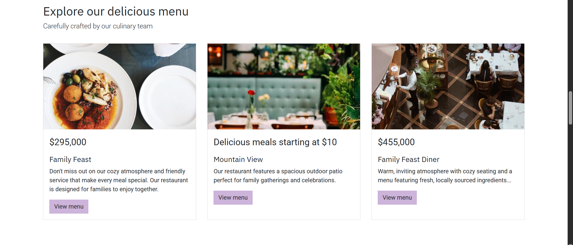 Restaurant Website3