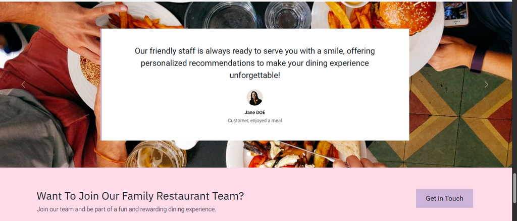 Restaurant Website3