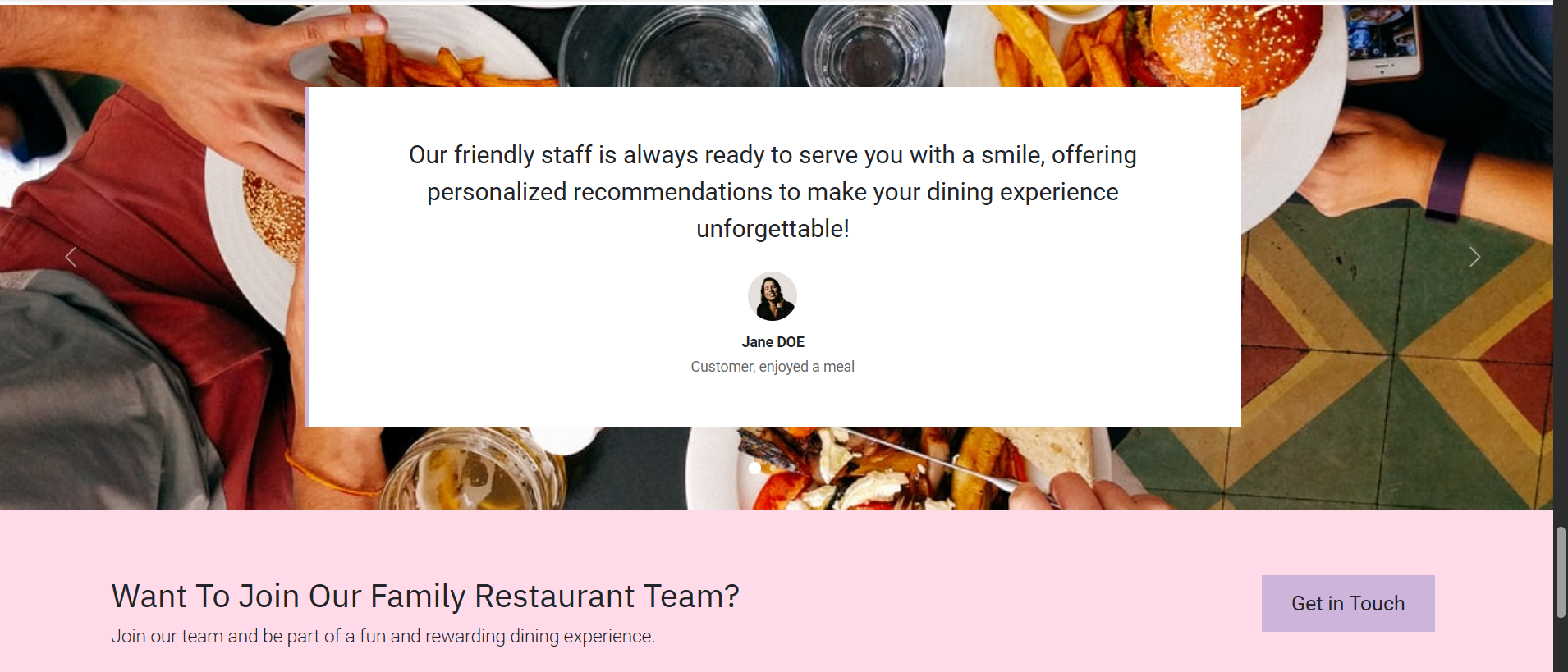 Restaurant Website3