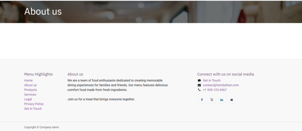 Restaurant Website3