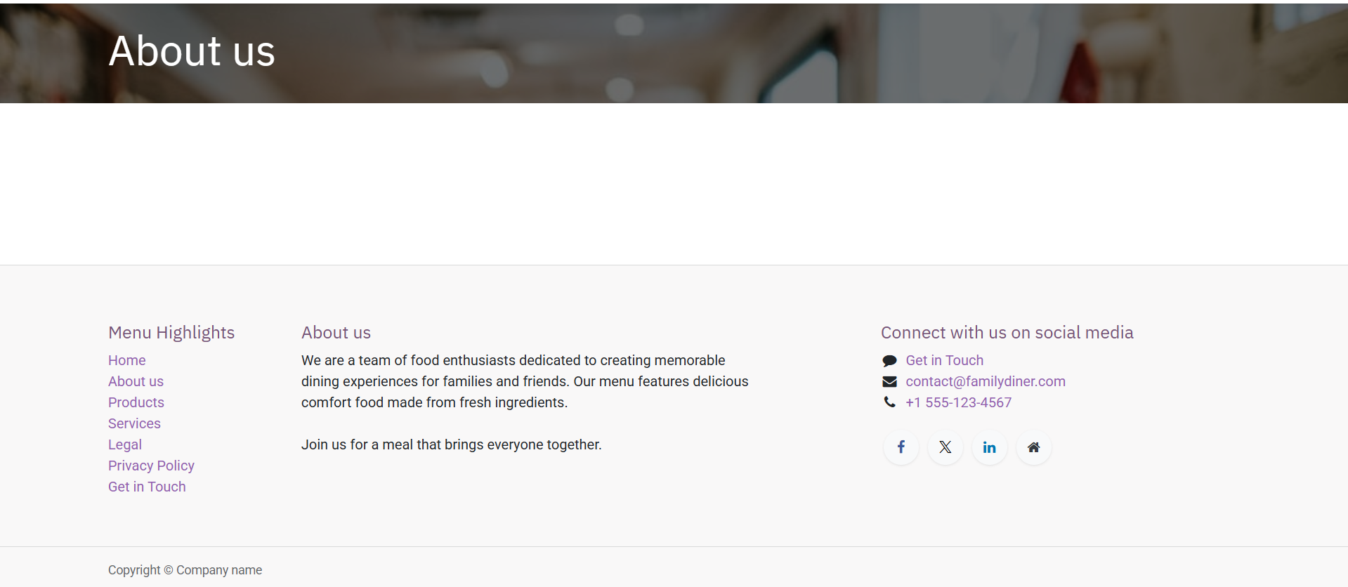 Restaurant Website3