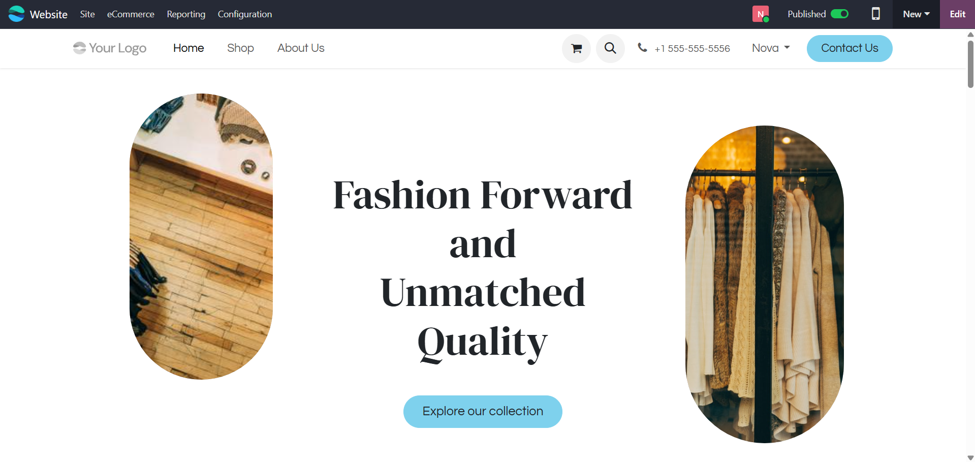 Clothing Store Website1