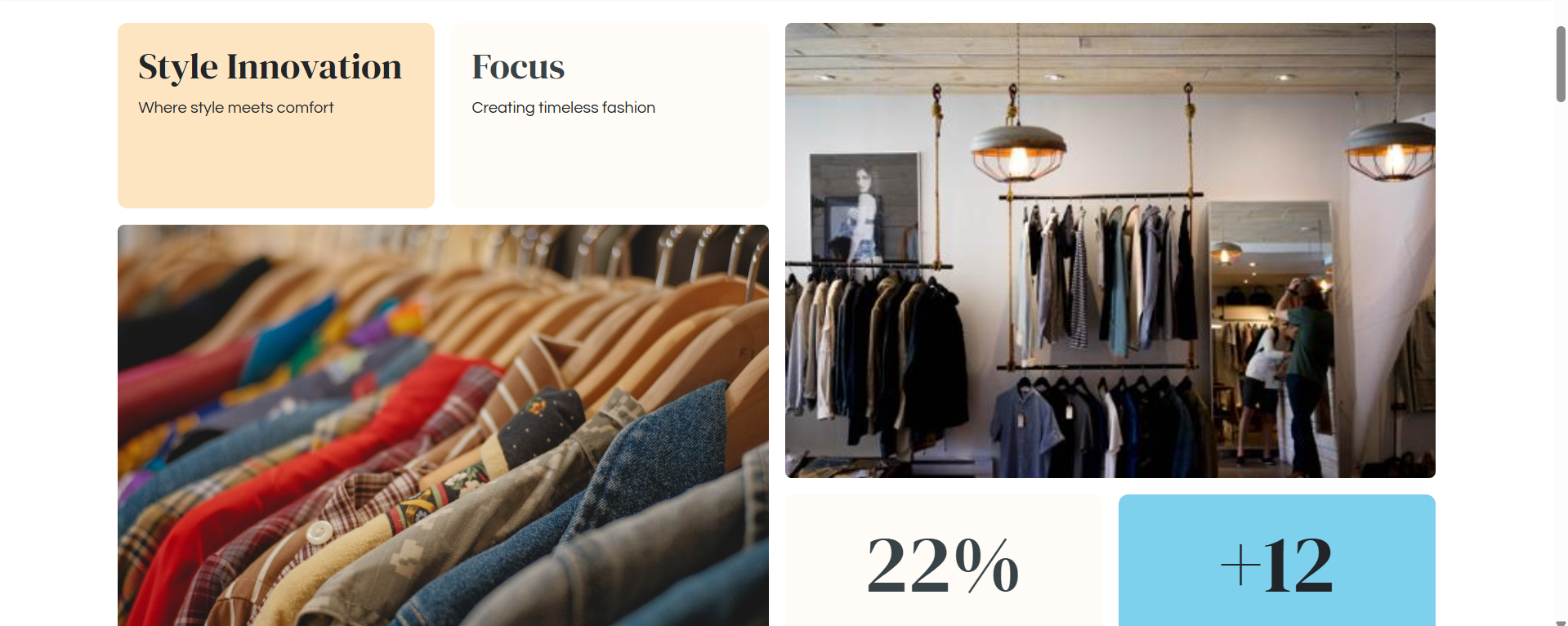 Clothing Store Website1