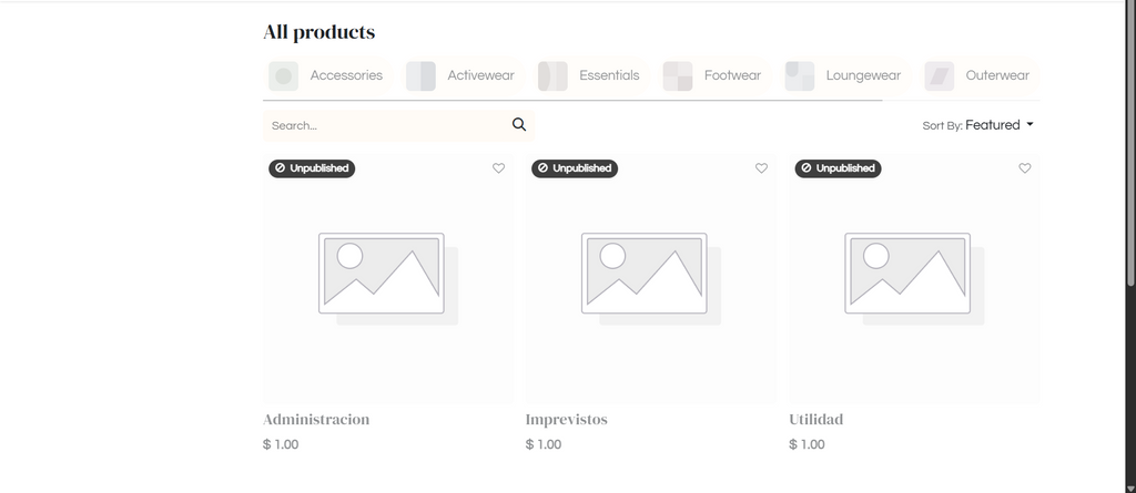 Clothing Store Website1