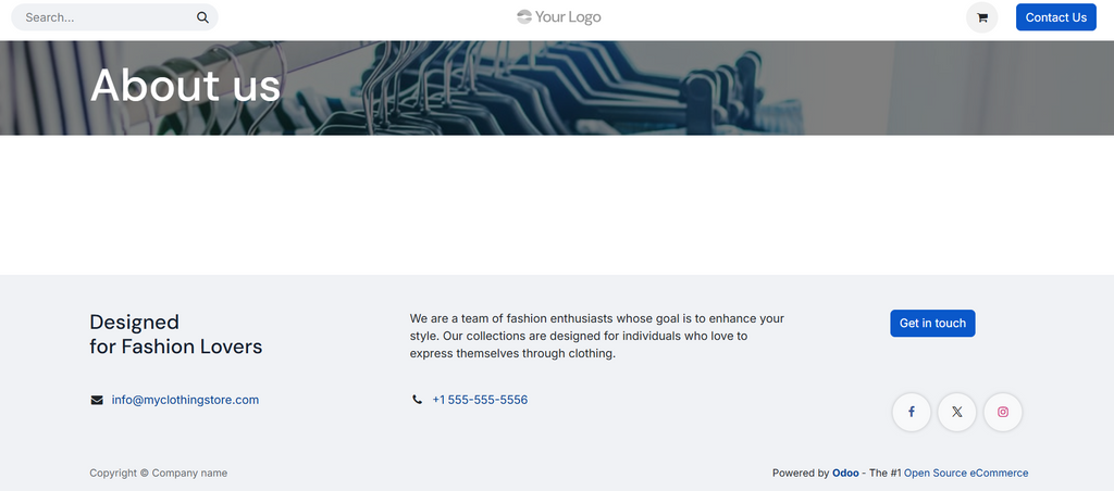 Clothing Store Website2