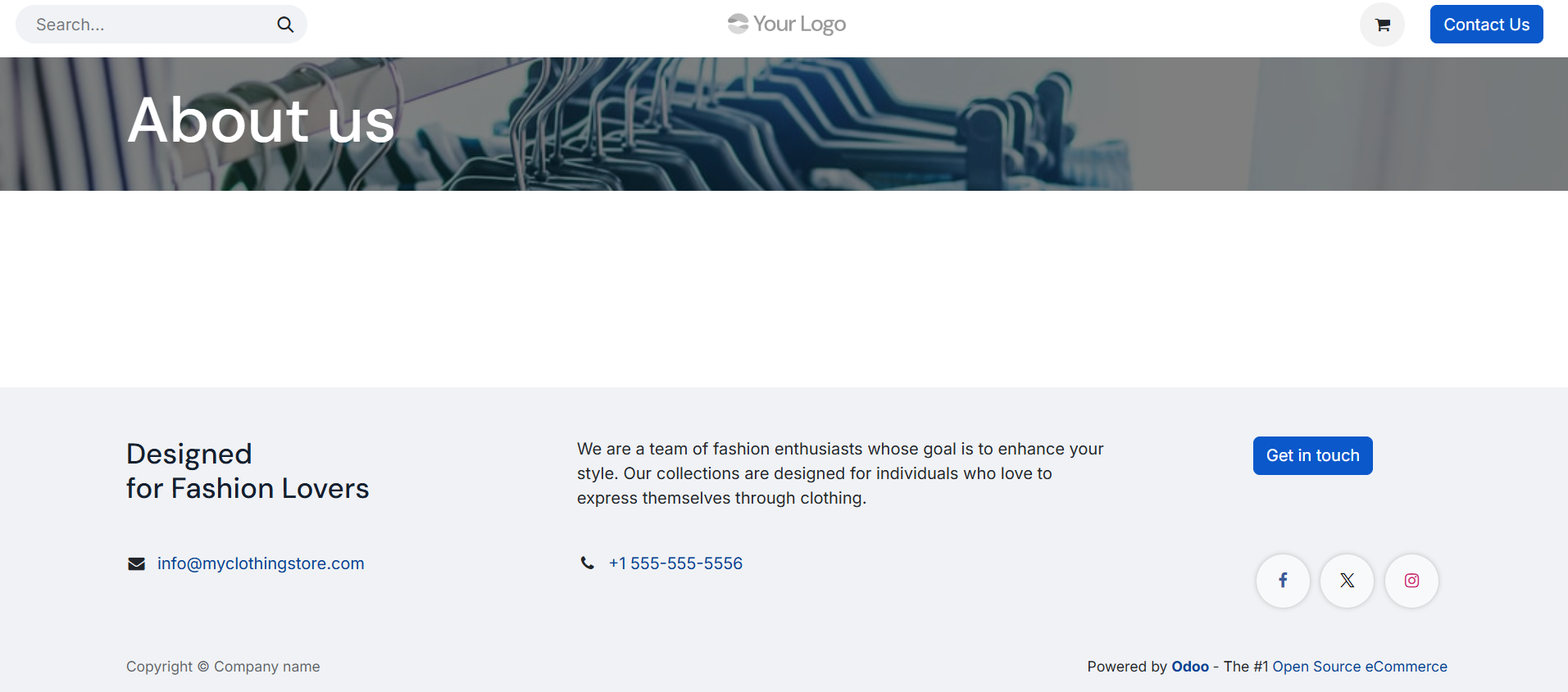 Clothing Store Website2