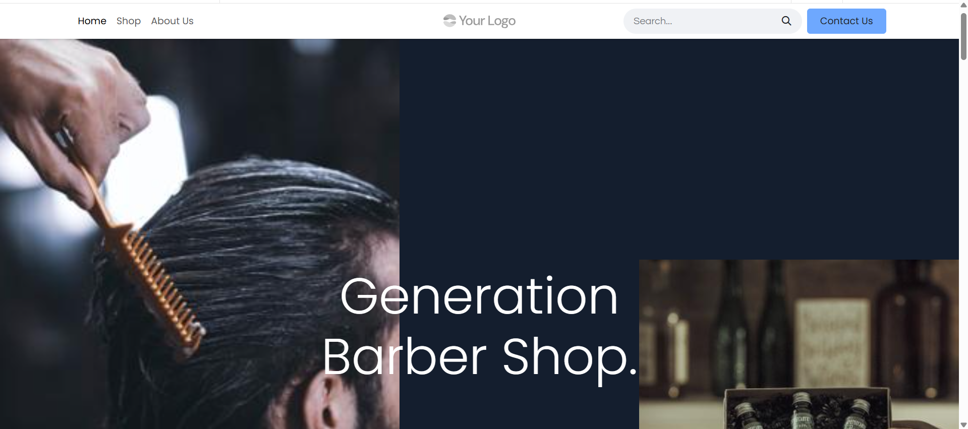 Barber shop Website1