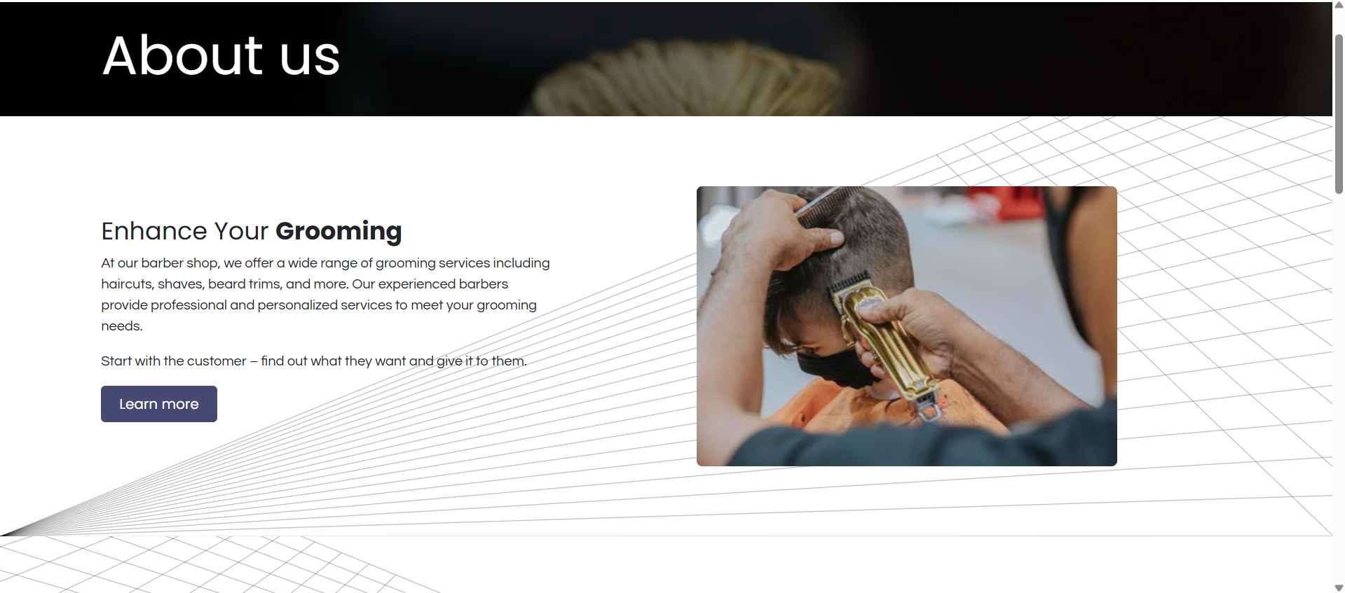Barber shop Website1