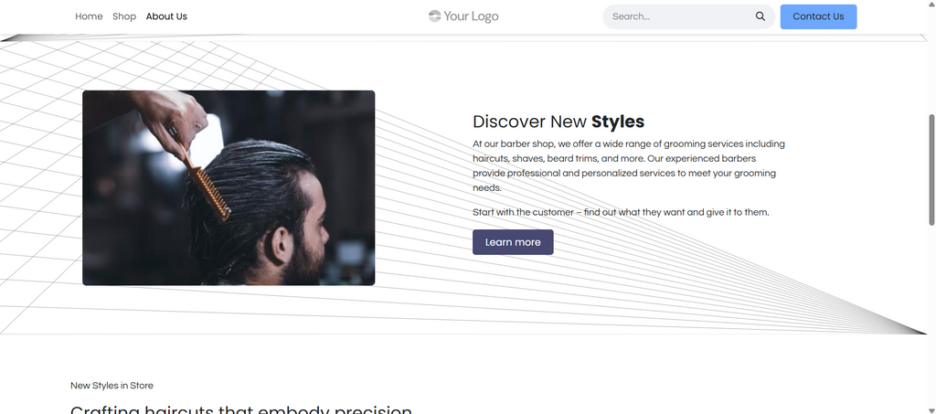 Barber shop Website1