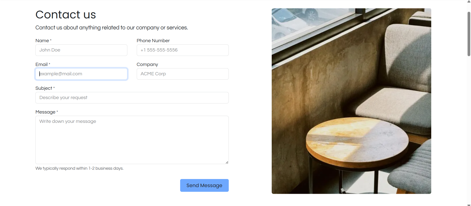 Barber shop Website1