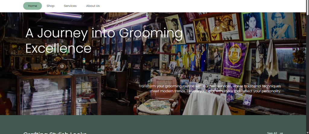 Barber shop Website2