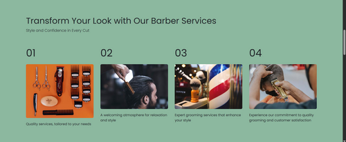Barber shop Website2
