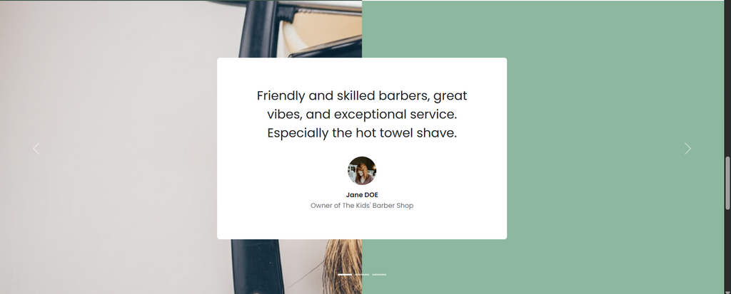 Barber shop Website2