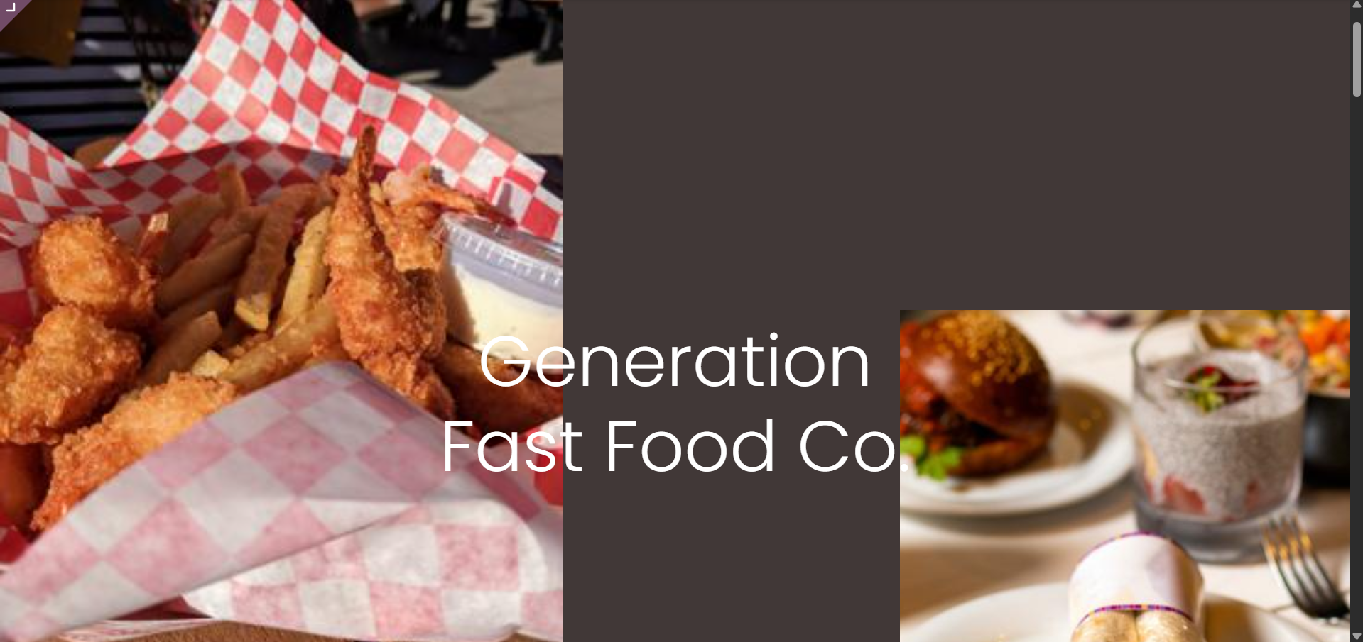 Fast Food Website1
