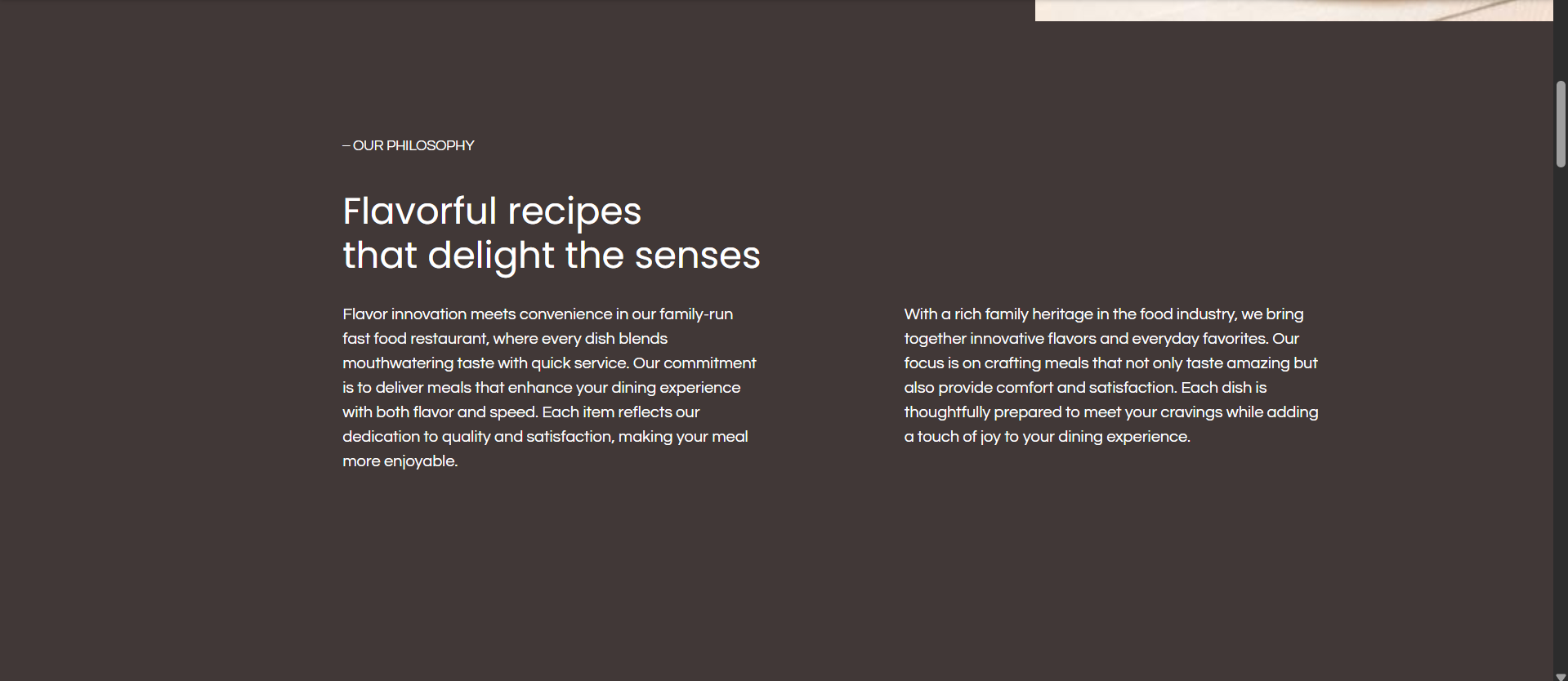 Fast Food Website1