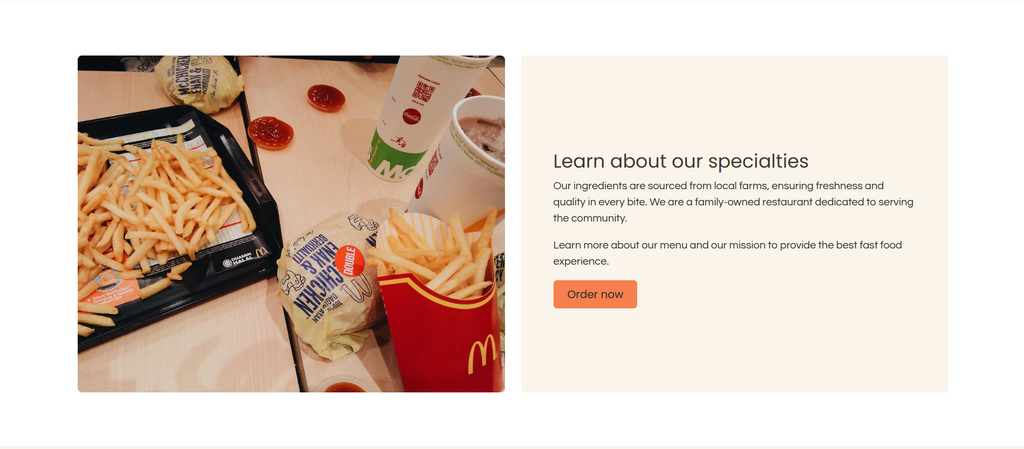 Fast Food Website1